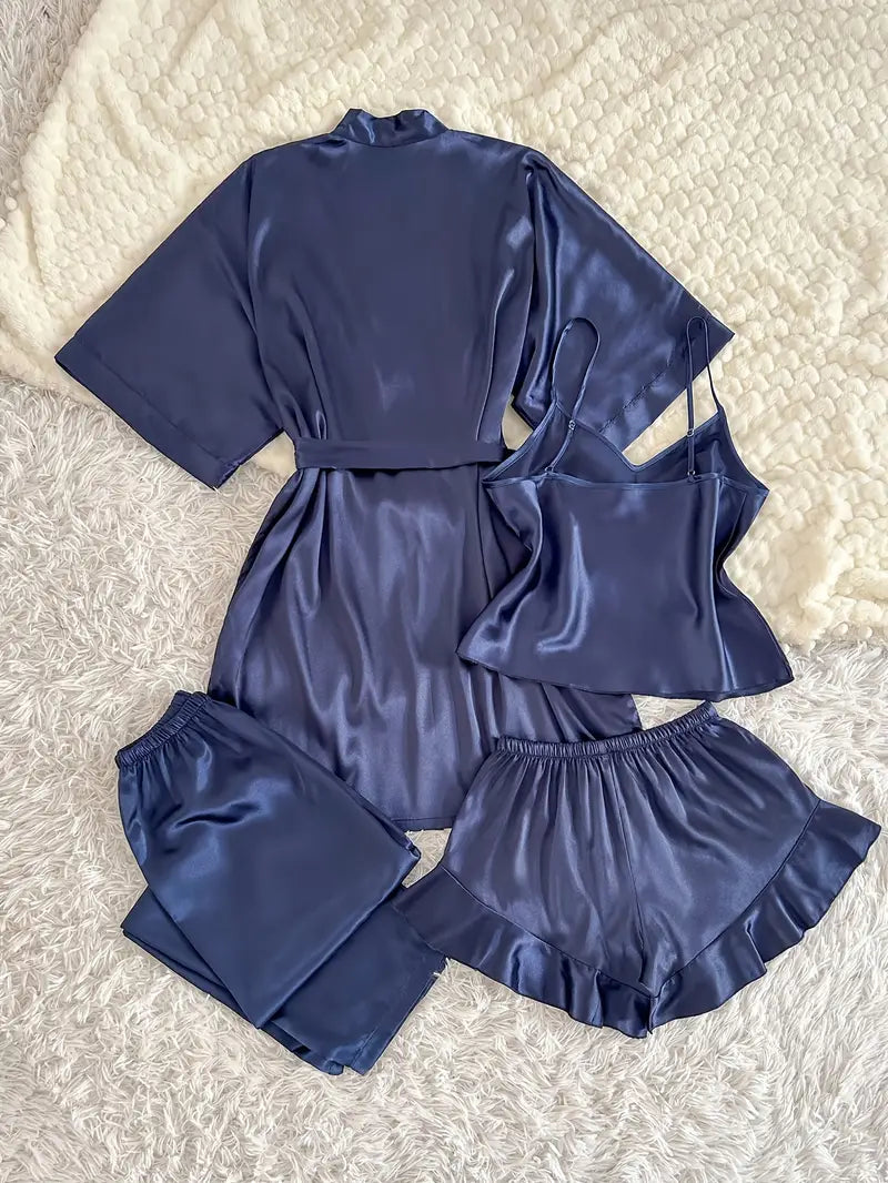 4 pc short and long inner with gown