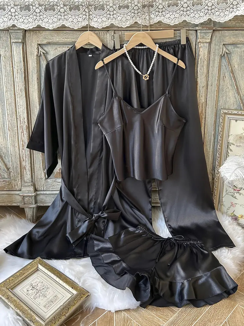 4 pc short and long inner with gown