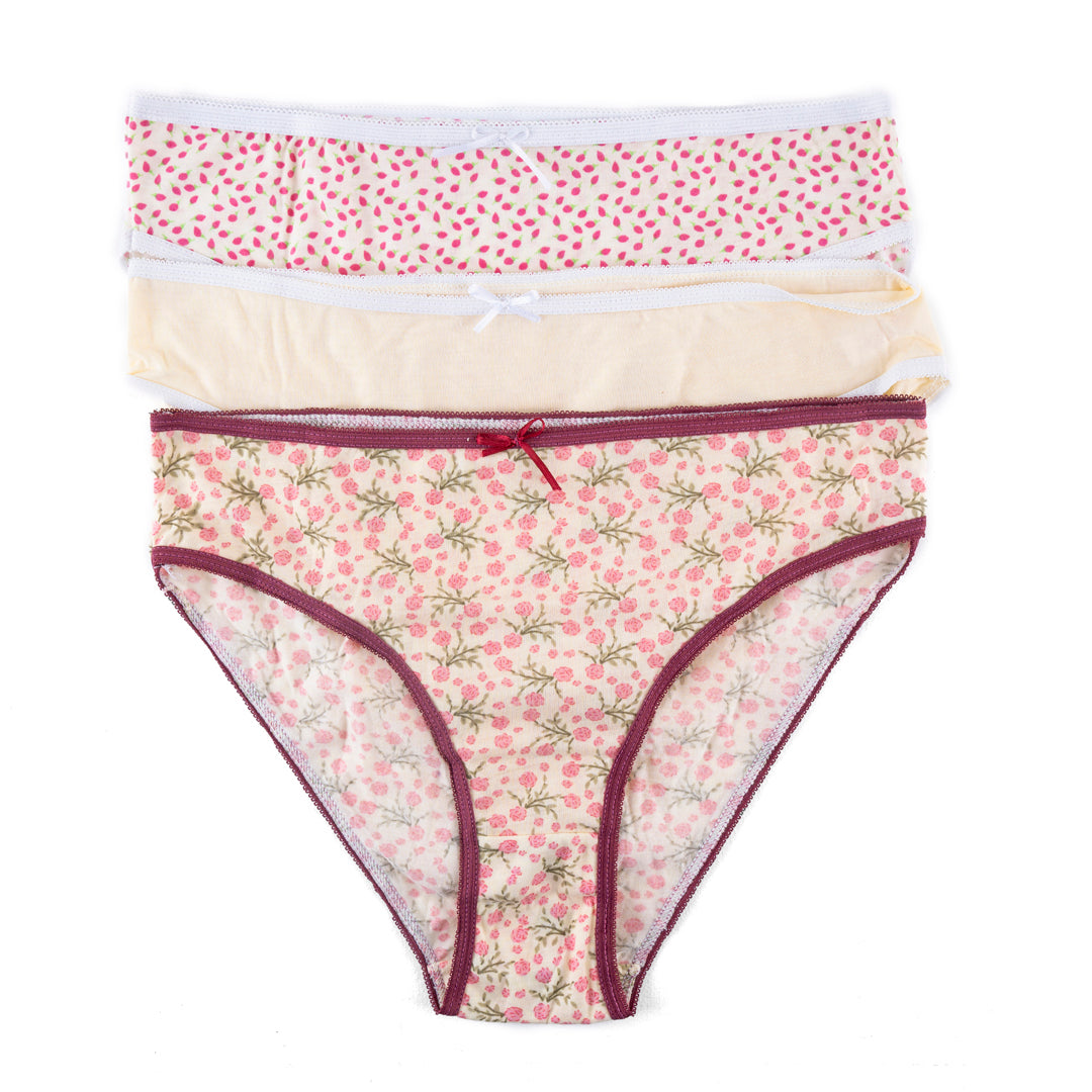 High leg panty single piece (multi prints)
