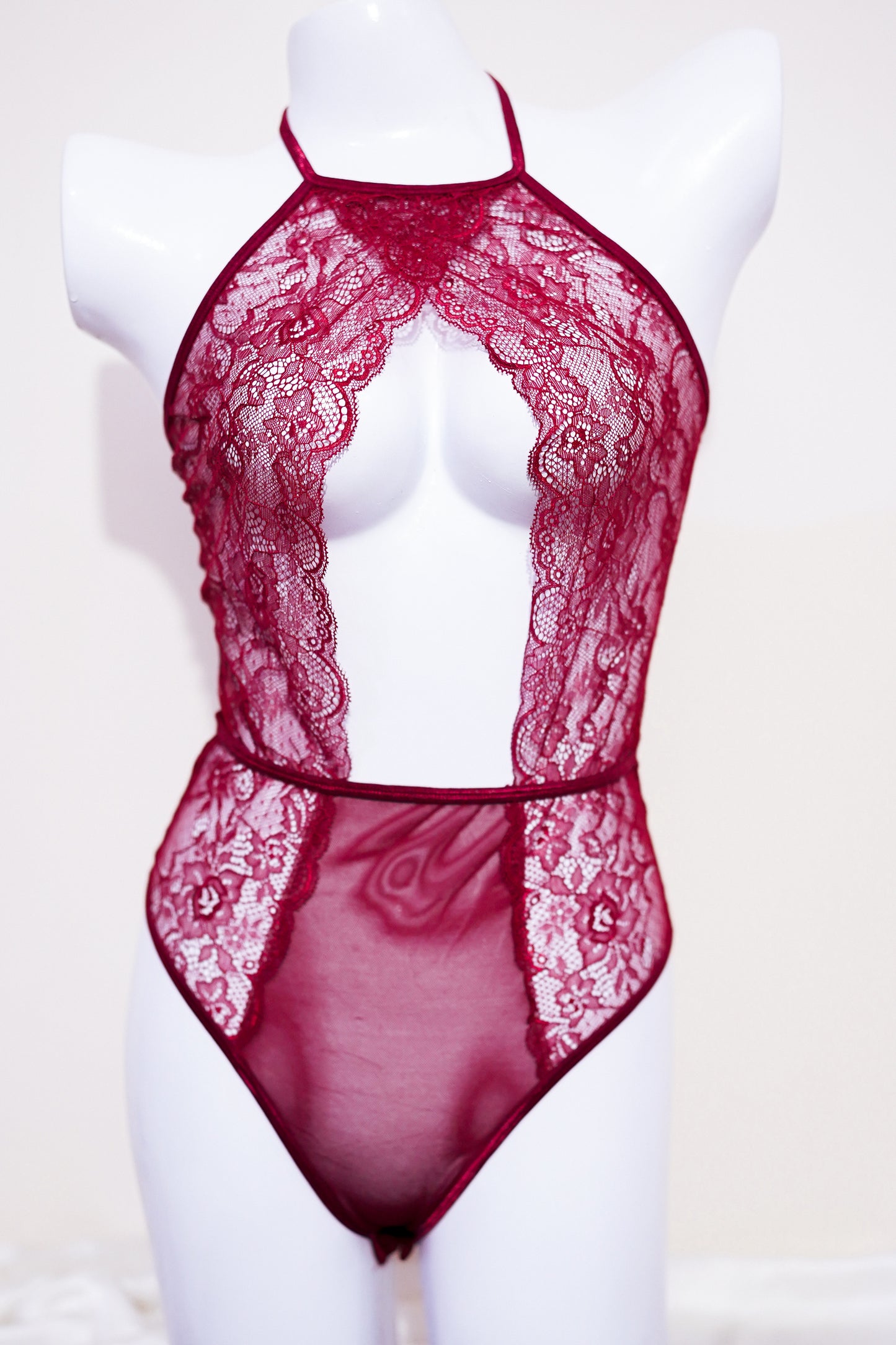 Mesh see through lace nighty