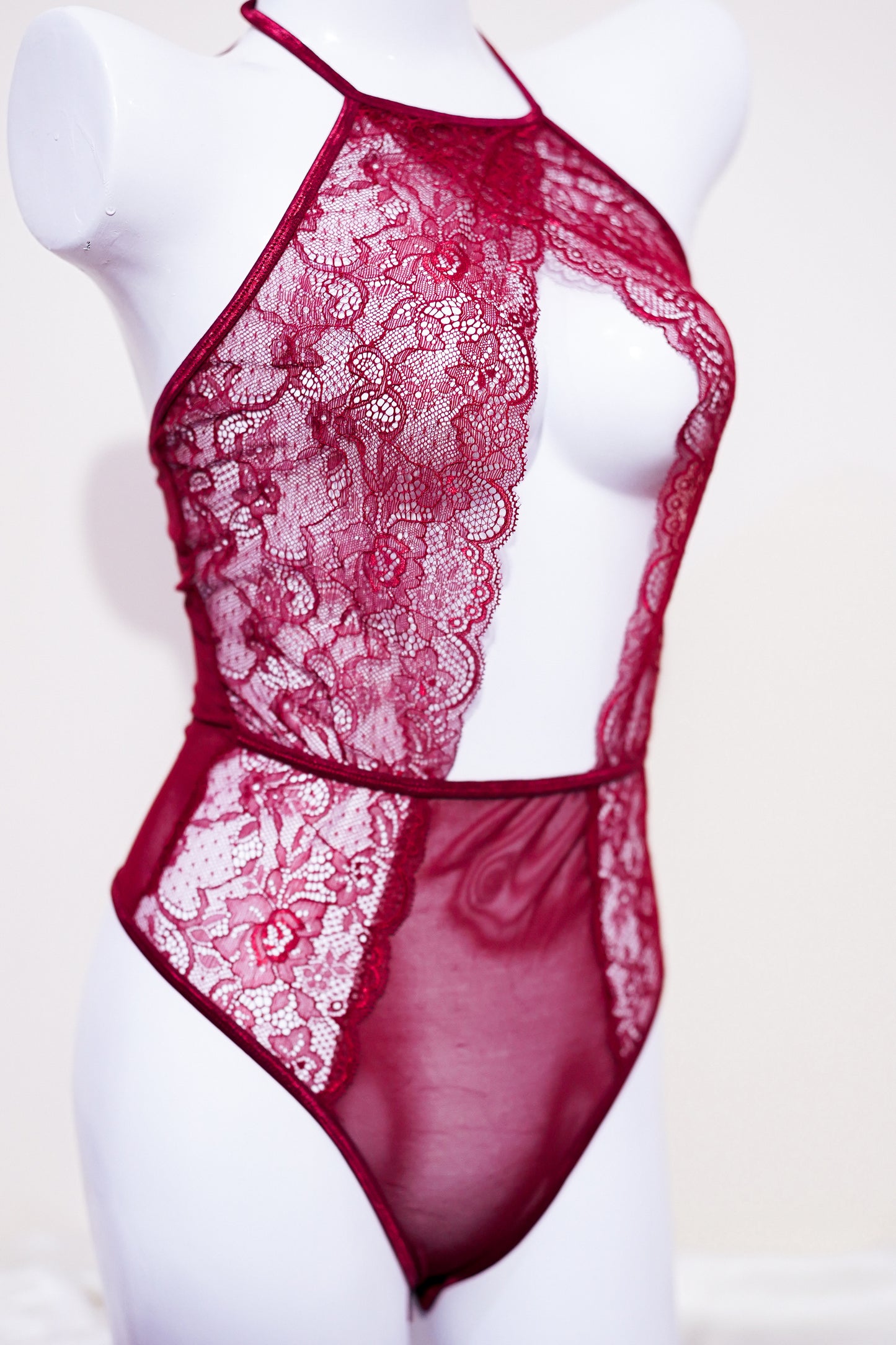 Mesh see through lace nighty