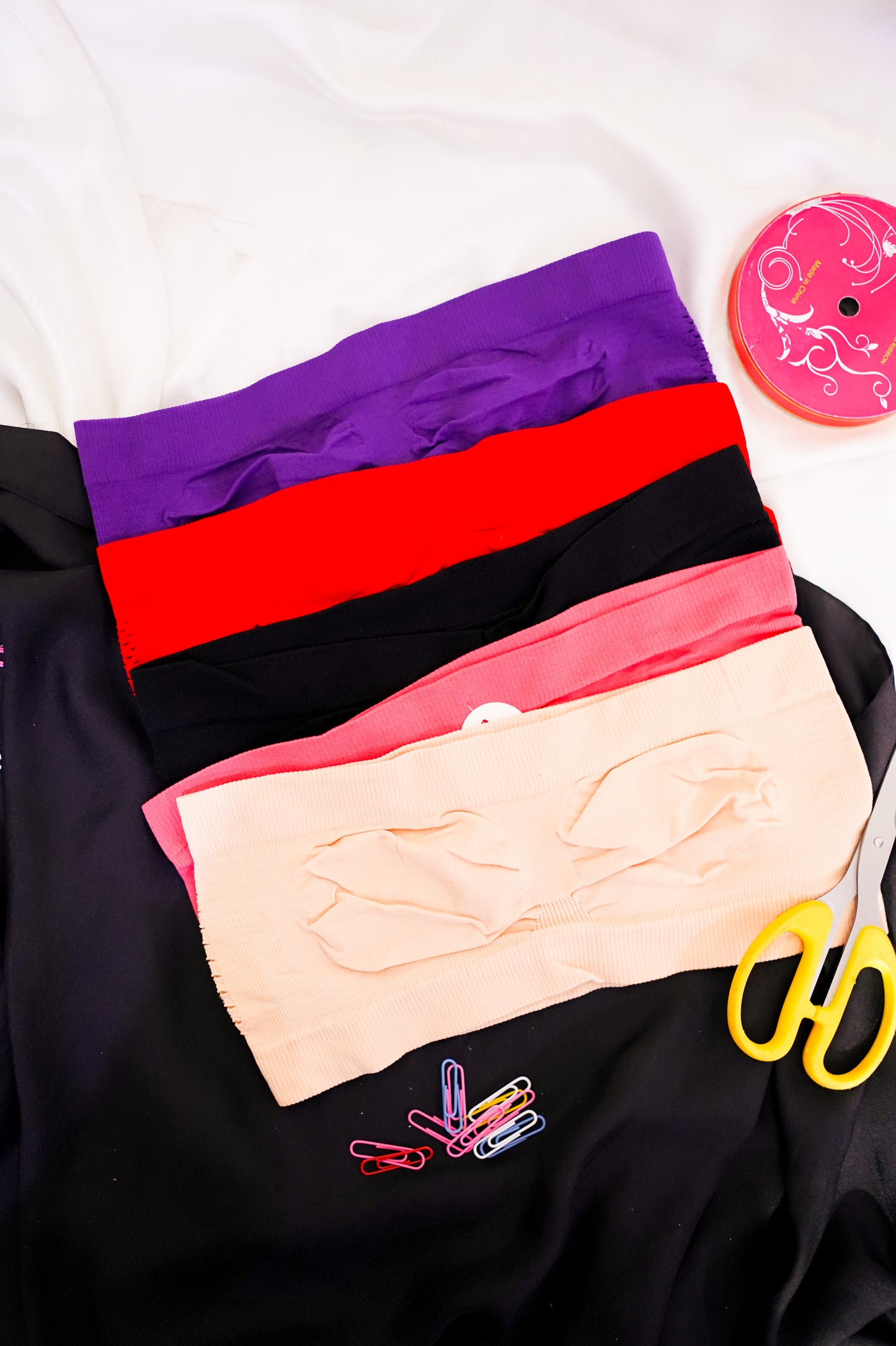 Colorful Bandeau bra-Back Mesh