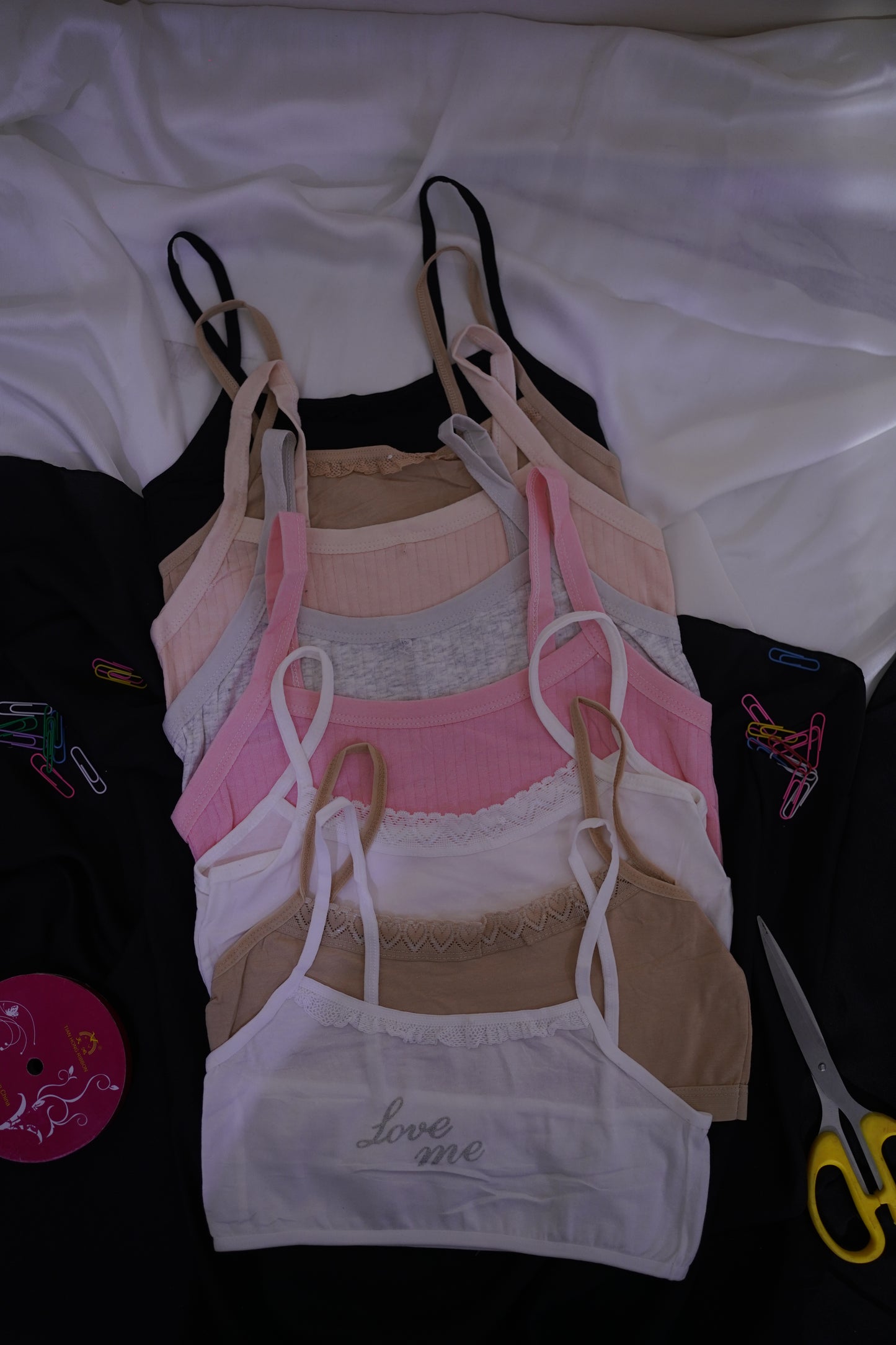 Cotton BeeDee for Girls-solid colors (pack of 2)