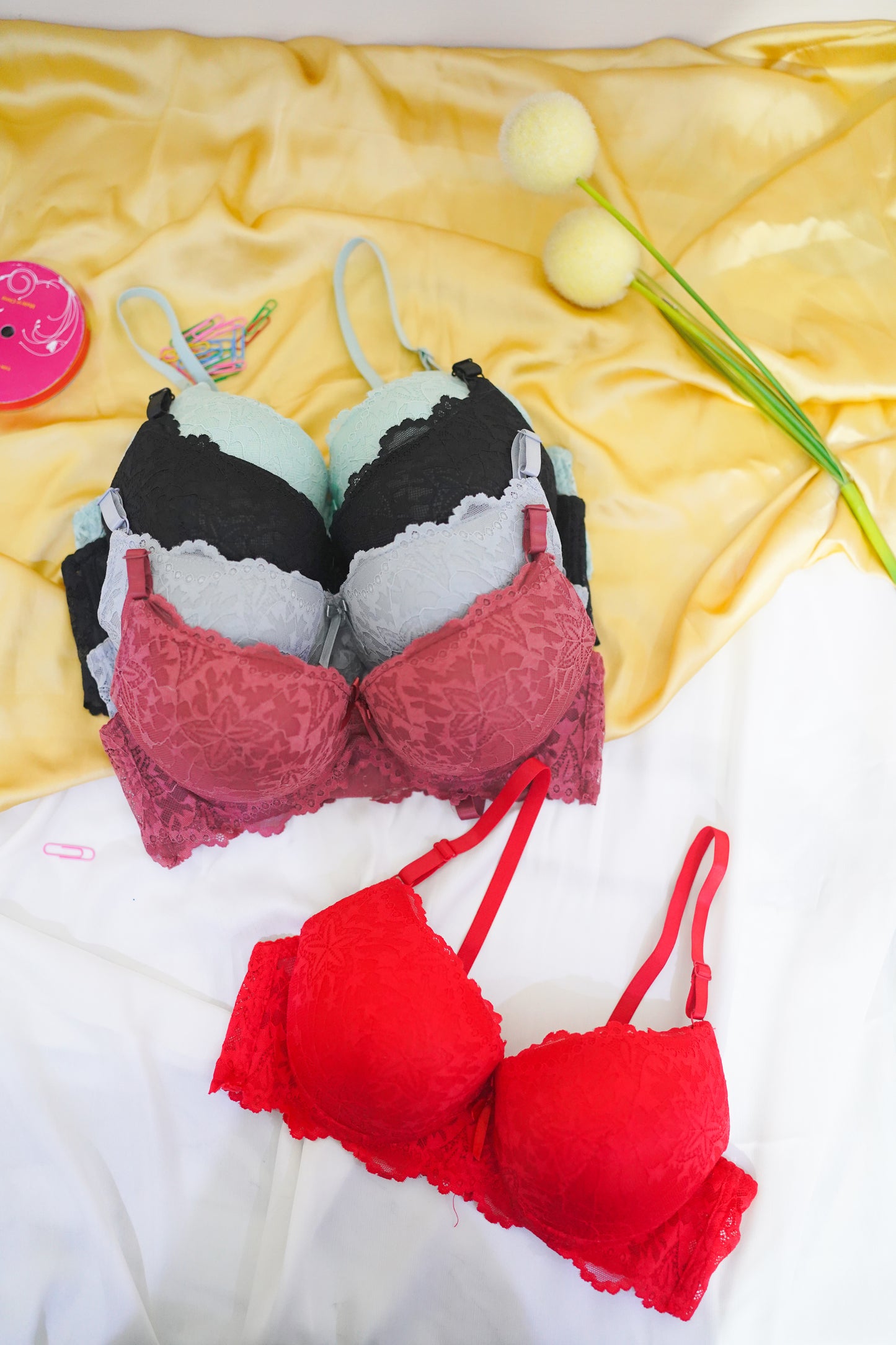 Full Lace cup and strap sexy bra