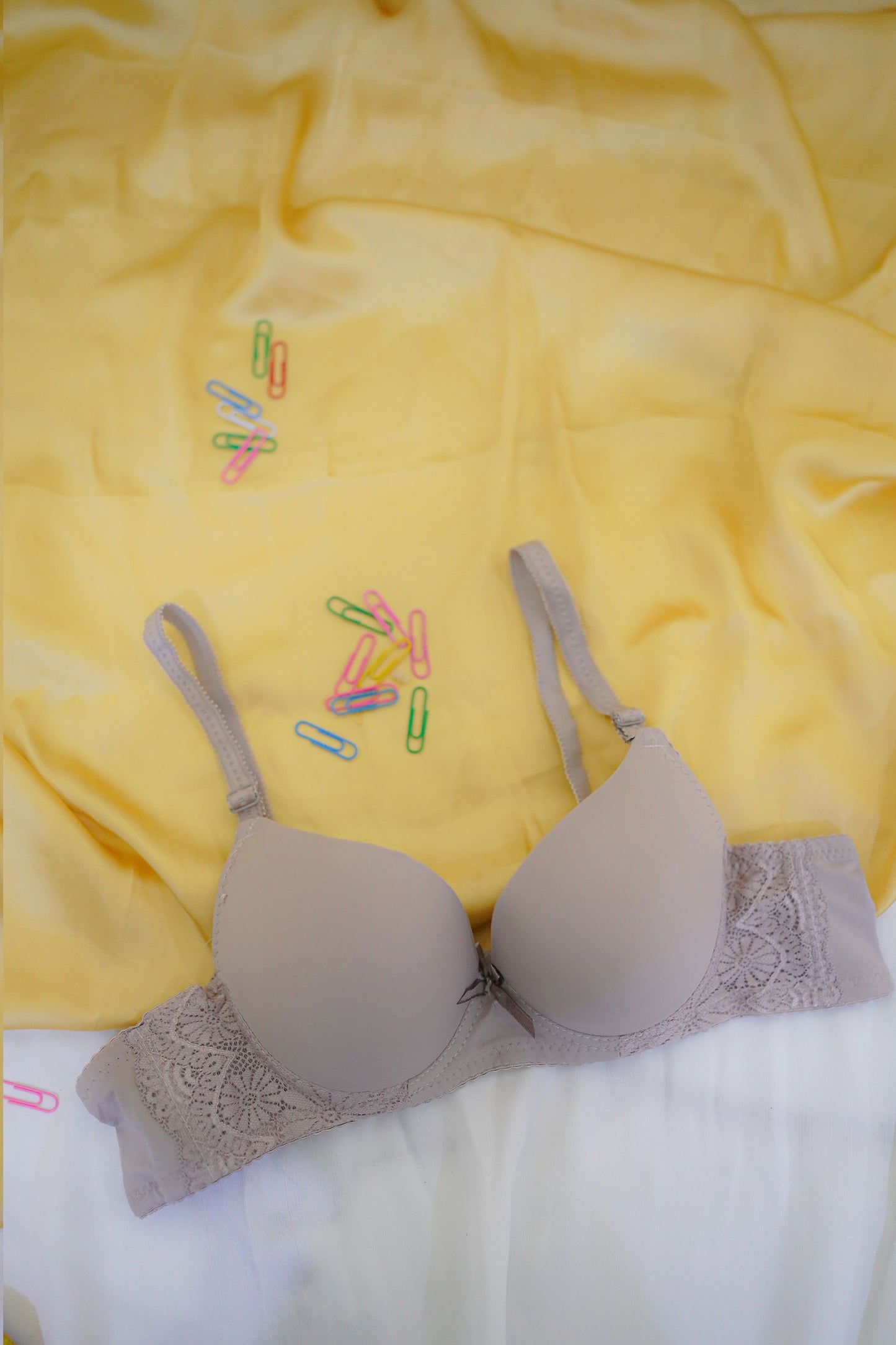 Side lace stylish bra-Thin Pad