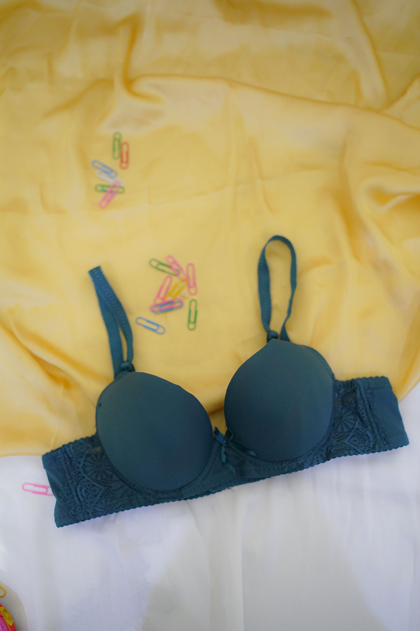 Side lace stylish bra-Thin Pad