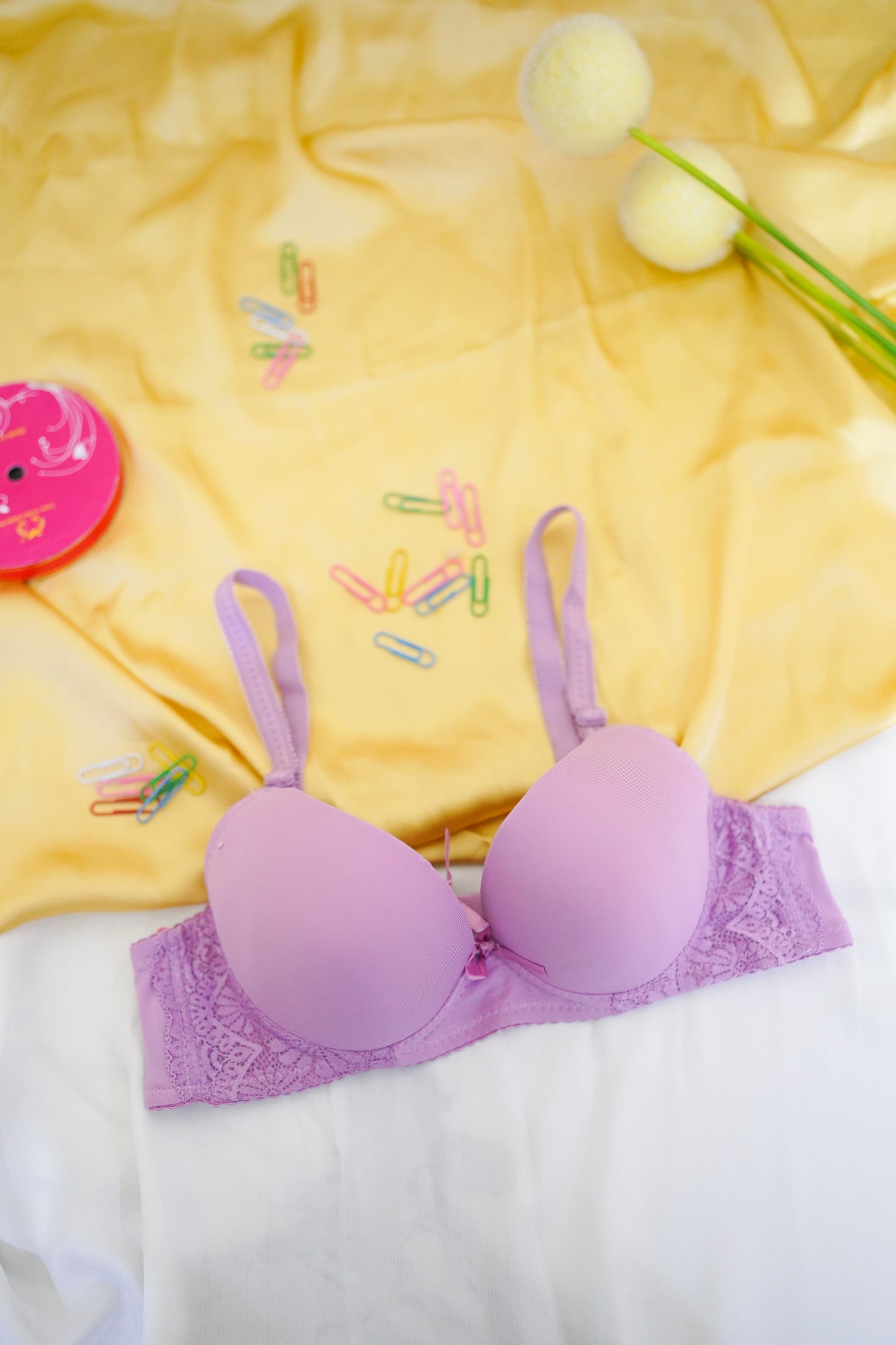 Side lace stylish bra