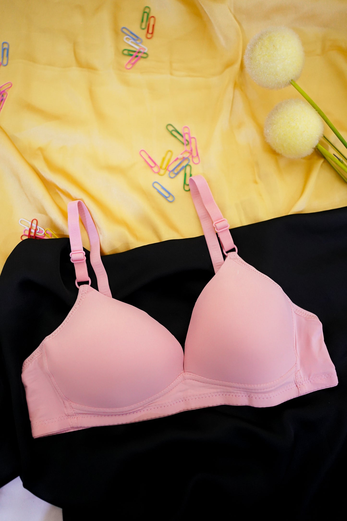 Thin pad V shape stylish bra