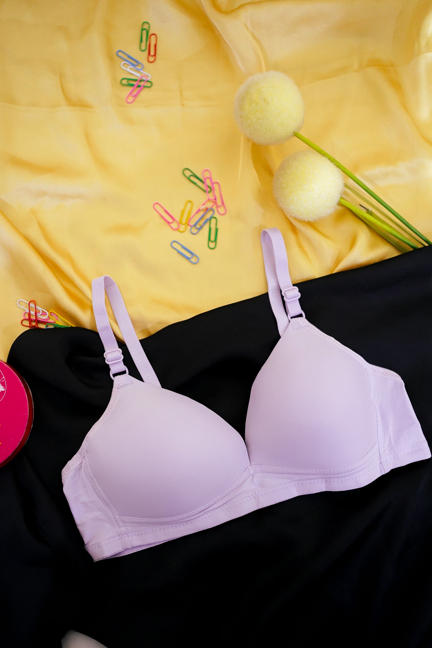 Thin pad V shape stylish bra