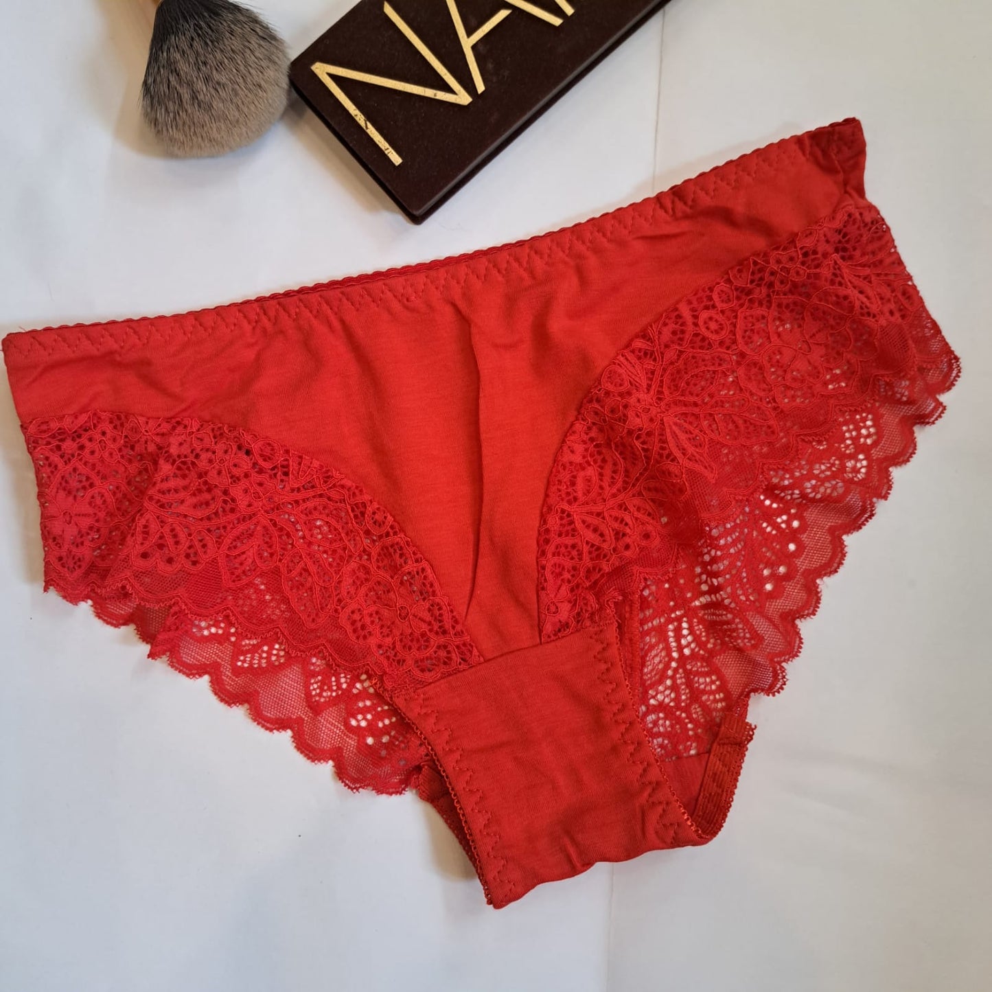 Front cotton back net panty