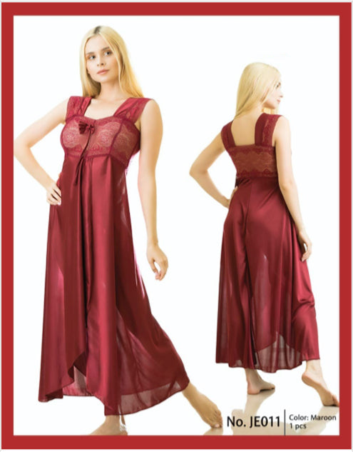 1 Pc cross cut long lingerie