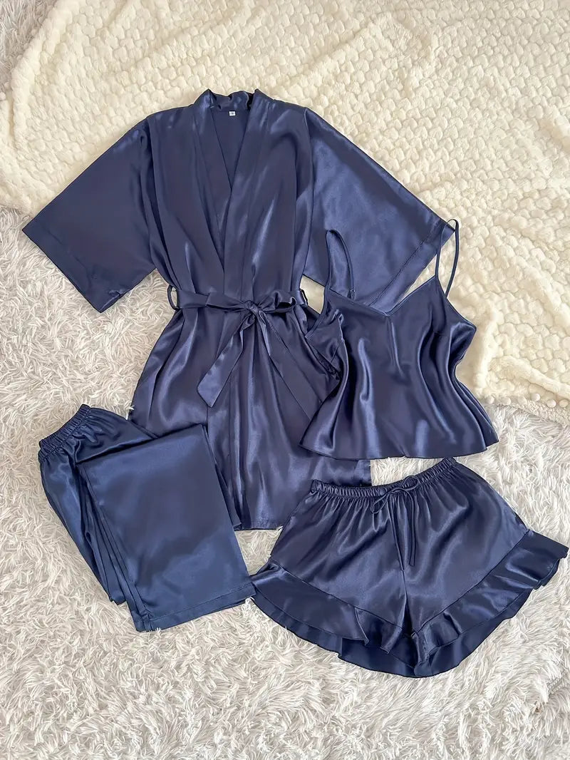 4 pc short and long inner with gown