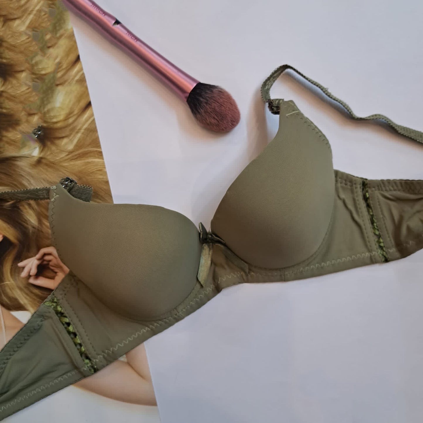 Thin single pad side ribbon (heavy bust)