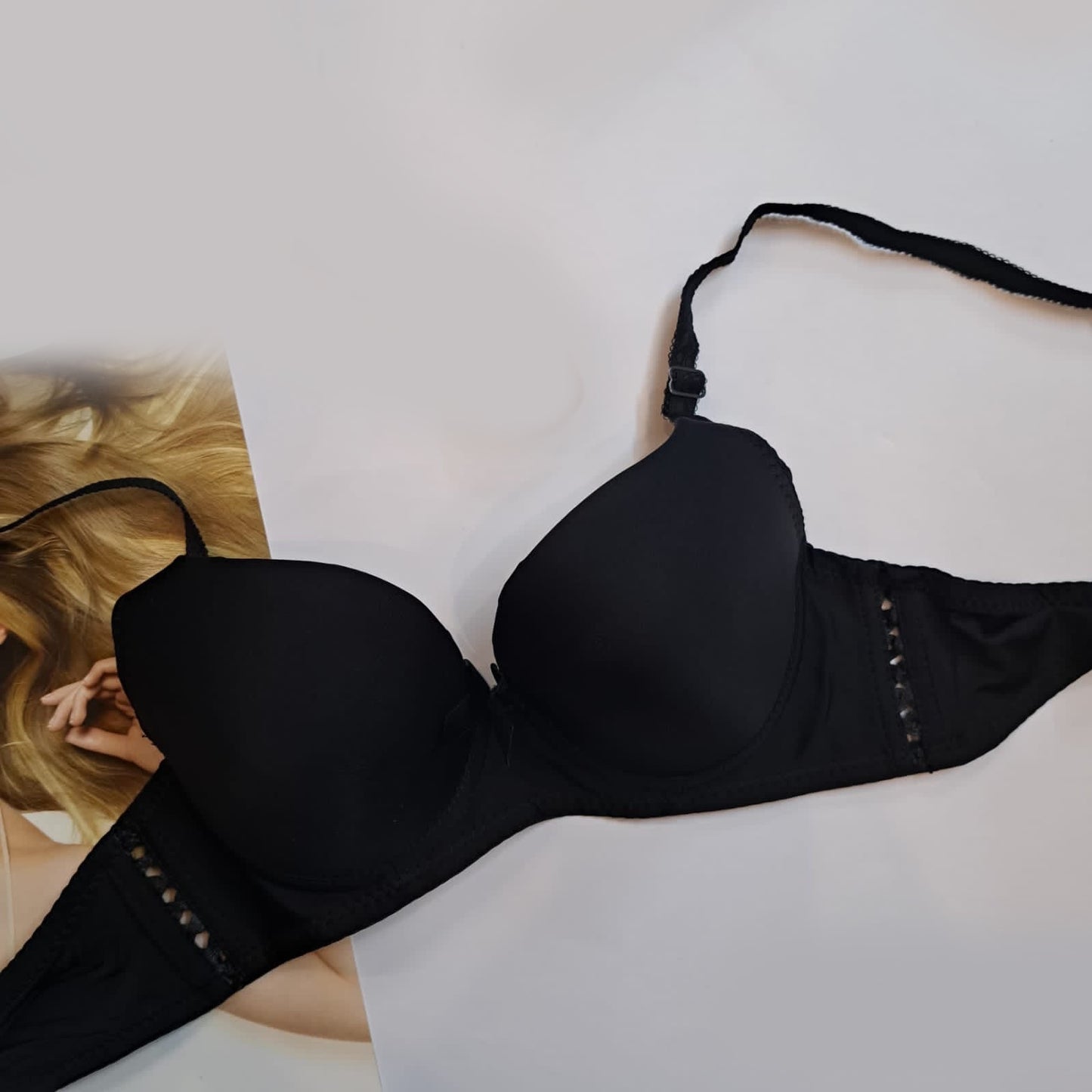 Thin single pad side ribbon (heavy bust)