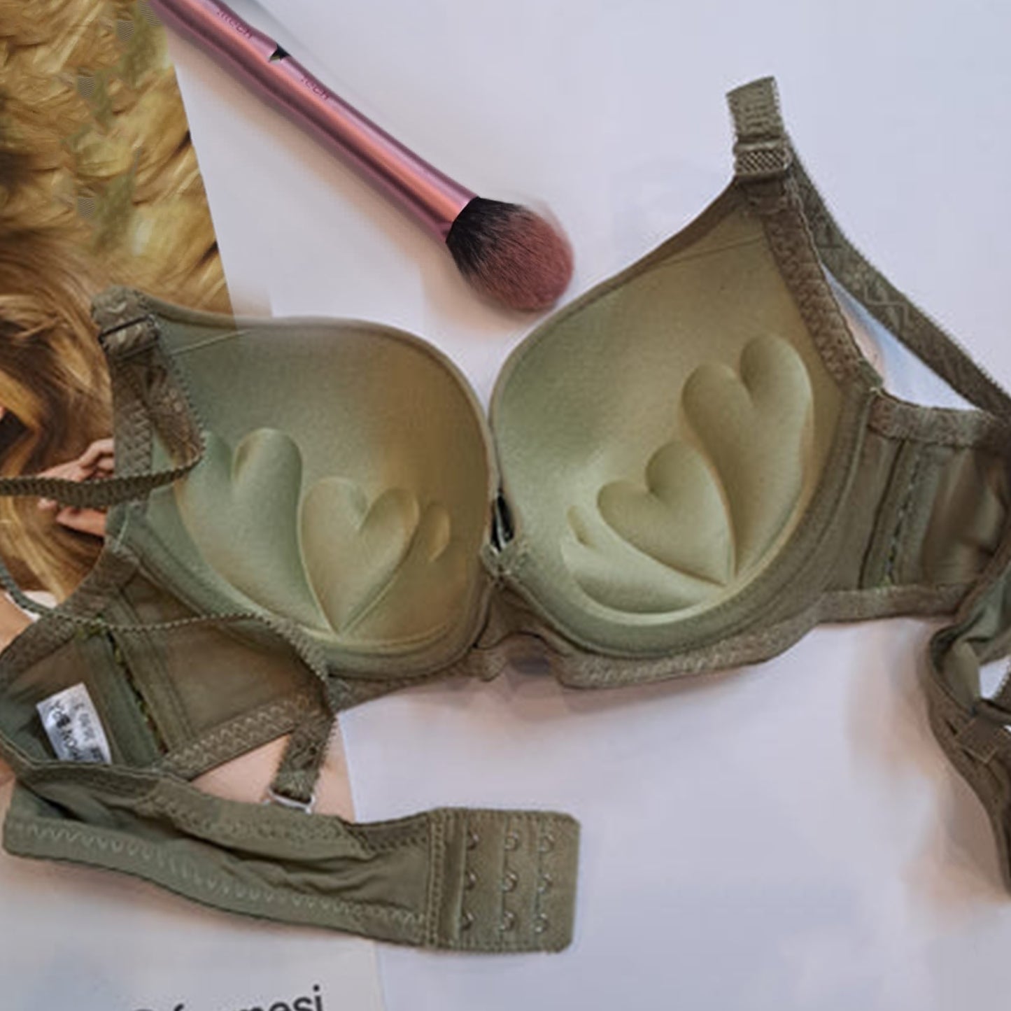 Thin single pad side ribbon (heavy bust)