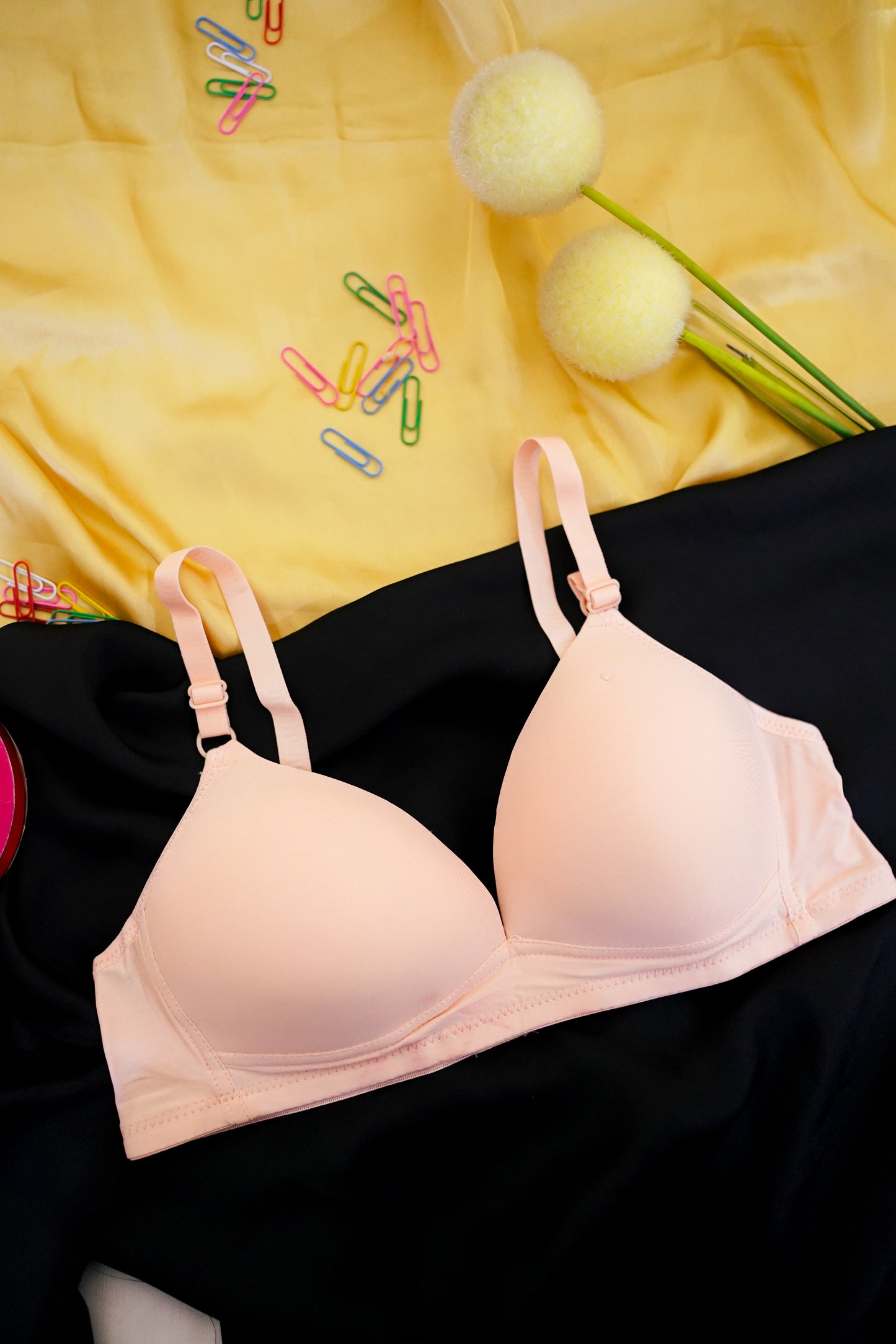 Thin pad V shape stylish bra