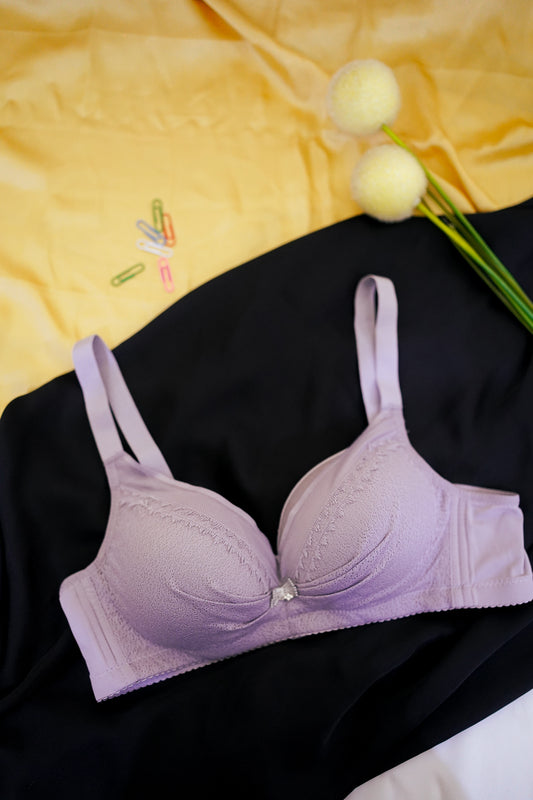 Ultra soft mesh lace bra