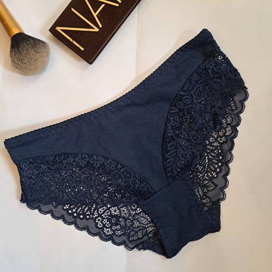 Front cotton back net panty