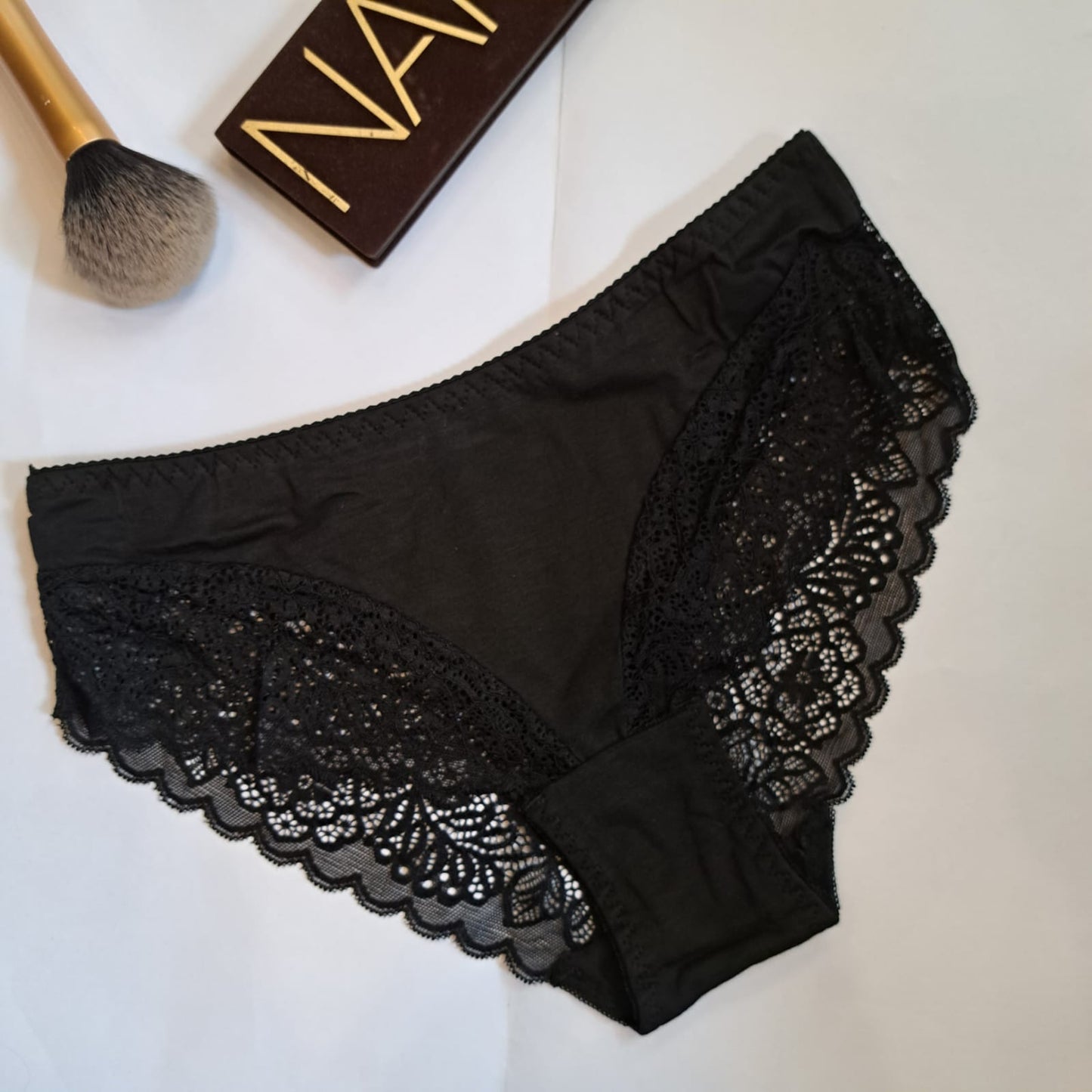 Front cotton back net panty