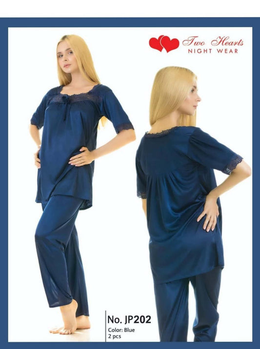 2 piece soft silk PJ night suit