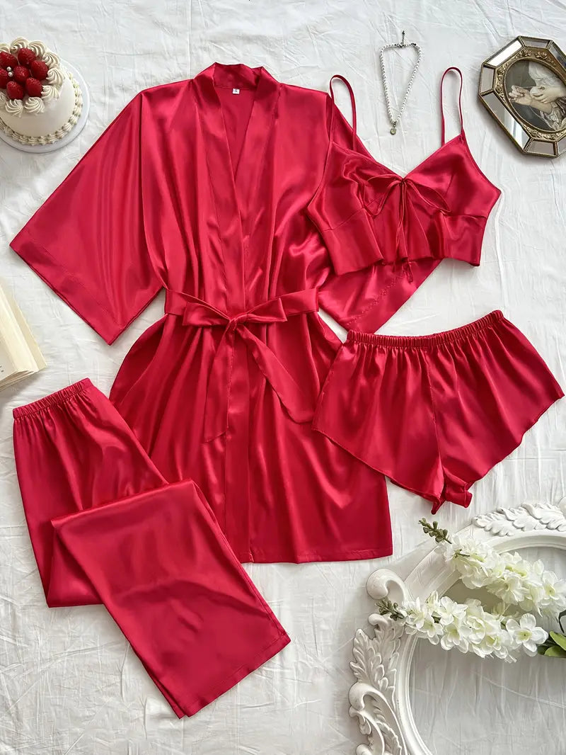 4 pc short and long inner with gown